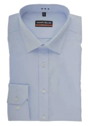 MARVELIS Businesshemd Body Fit Hellblau/Blau