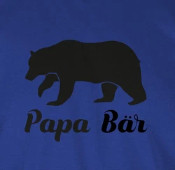 Shirtracer T-Shirt Papa Br Blau/Dunkelblau