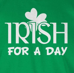 Shirtracer T-Shirt Irish For A Day St Patricks Day Grün/Blau