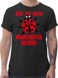 Shirtracer T-Shirt Das ist mein Marienkfer Kostüm Dunkelrot/Schwarz/Rot/Lila