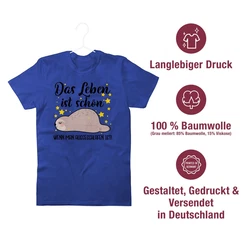 Shirtracer T-Shirt Das Leben ist schön, wenn man ausgeschlafen ist! - Sprüche Statement mit Spruch schwarz