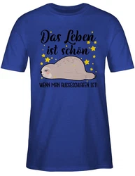 Shirtracer T-Shirt Das Leben ist schön, wenn man ausgeschlafen ist! - Sprüche Statement mit Spruch schwarz