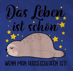 Shirtracer T-Shirt Das Leben ist schön, wenn man ausgeschlafen ist! - Sprüche Statement mit Spruch schwarz