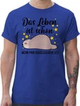 Shirtracer T-Shirt Das Leben ist schön, wenn man ausgeschlafen ist! - Sprüche Statement mit Spruch schwarz