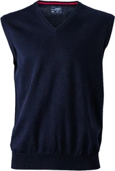 James & Nicholson Herren V-Neck Pullunder JN 657 Dunkelblau/Blau