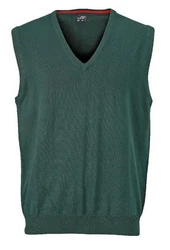 James & Nicholson Herren V-Neck Pullunder JN 657 Dunkelgrün/Türkis/Grün