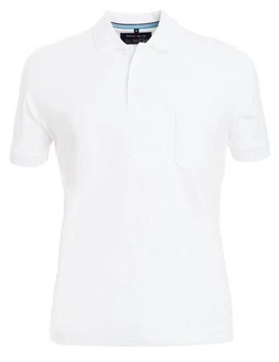 MARVELIS Poloshirt Funktions Kurzarm Weiß/Creme
