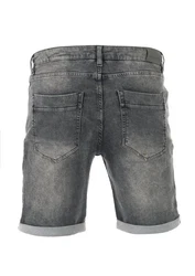 riverso Herren Jeans Shorts RIVPaul Regular Fit Bermudashorts Grau/Dunkelgrau/Hellgrau