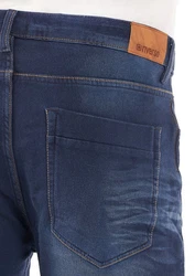riverso Herren Jeans Shorts RIVPaul Regular Fit Bermudashorts Dunkelblau/Blau/Grau