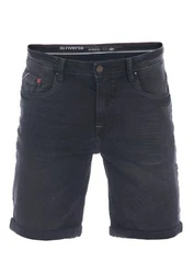 Riverso Herren Jeans Shorts RIVUdo Regular Fit Denim Short Jeansshorts Dunkelblau/Blau/Dunkelgrau