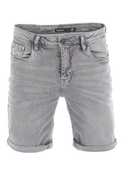 Riverso Herren Jeans Shorts RIVUdo Regular Fit Denim Short Jeansshorts Grau/Hellgrau