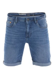 Riverso Herren Jeans Shorts RIVUdo Regular Fit Denim Short Jeansshorts Dunkelblau/Blau/Pastell