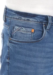 Riverso Herren Jeans Shorts RIVUdo Regular Fit Denim Short Jeansshorts Dunkelblau/Blau/Pastell