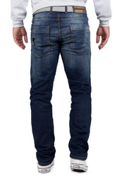 Cipo & Baxx 5-Pocket Jeans Hose BA-CD186A Dunkelblau/Blau