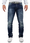 Cipo & Baxx 5-Pocket Jeans Hose BA-CD186A Dunkelblau/Blau