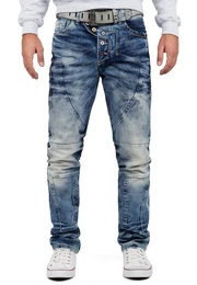 5-Pocket-Jeans Hose BA-CD346 W40/L36 (1-tlg) Denim mit Verzierungen und Nhten