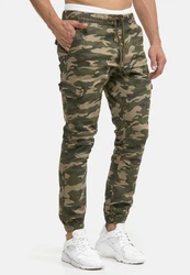 Indicode Cargohose Levy Dunkelgrün