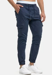 Indicode Cargohose Levy Blau/Dunkelblau/Hellblau