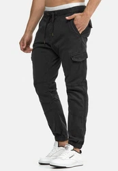 Indicode Cargohose Levy Khaki/Dunkelgrau/Schwarz/Dunkelgrün
