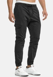 Indicode Cargohose Levy Khaki/Dunkelgrau/Schwarz/Dunkelgrün