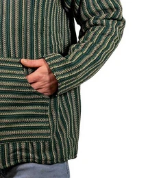 Sweatponcho Kapuzenpulli Kapu Baja Jerga Hoodie+Kapuze&Kngurutaschen Hippie