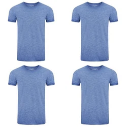 riverso T-Shirt RIVMatteo O-Neck Hellblau/Grau/Blau