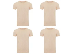 riverso T-Shirt RIVMatteo O-Neck Khaki/Weiß/Beige/Orange/Braun