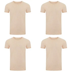 riverso T-Shirt RIVMatteo O-Neck Khaki/Weiß/Beige/Orange/Braun