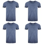 riverso T-Shirt RIVMatteo O-Neck Dunkelblau/Grau/Blau