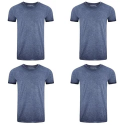 riverso T-Shirt RIVMatteo O-Neck Dunkelblau/Grau/Blau