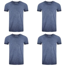 T-Shirt RIVMatteo O-Neck (4-tlg) 100% Baumwolle