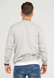 SOULSTAR Sweatshirt PORT LOUIS Grau/Hellgrau/Beige/Khaki