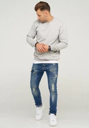 SOULSTAR Sweatshirt PORT LOUIS Grau/Hellgrau/Beige/Khaki