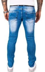 Gelverie Slim-fit-Jeans Herren Jeans (G-203) Hellblau (G-203)