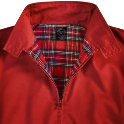 normani Blouson Harrington Jacke English Style Braun/Rot/Dunkelrot