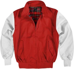 Blouson Harrington Jacke Geftterte Winterjacke mit Karomuster Blouson English Style