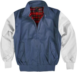 Blouson Harrington Jacke Geftterte Winterjacke mit Karomuster Blouson English Style
