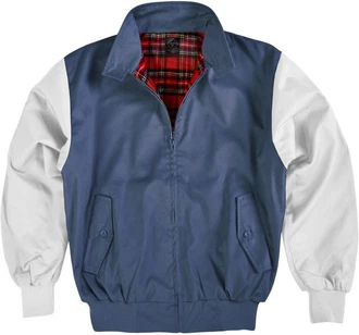 normani Blouson Harrington Jacke English Style Blau/Hellblau/Grau