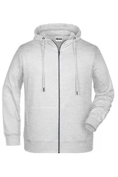 James & Nicholson Hoodie JN 8026 Kapuzen Sweatjacke Grau/Hellgrau