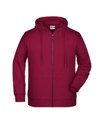James & Nicholson Hoodie JN 8026 Kapuzen Sweatjacke Dunkelrot/Lila/Rosa/Rot