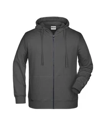 Hoodie JN 8026 Herren Kapuzen Sweatjacke gekmmte ringgesponnen