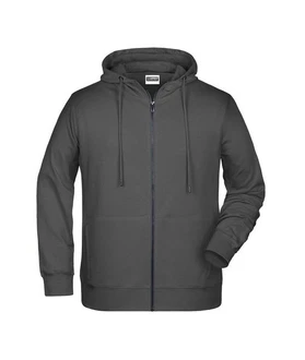 James & Nicholson Hoodie JN 8026 Kapuzen Sweatjacke Dunkelgrau/Grau/Hellgrau