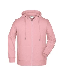 James & Nicholson Hoodie JN 8026 Kapuzen Sweatjacke Rosa
