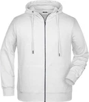 James & Nicholson Hoodie JN 8026 Kapuzen Sweatjacke Grau/Creme/Hellgrau/Weiß/Silber