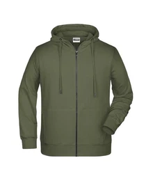 Hoodie JN 8026 Herren Kapuzen Sweatjacke gekmmte ringgesponnen