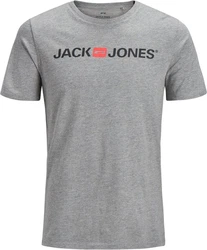 JACK & JONES JJECorp Logo Tee SS Crew Neck NOOS (12137126) Schwarz/Hellgrau/Grau/Dunkelgrau/Silber/Hellblau