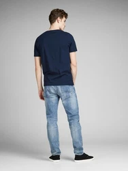 JACK & JONES JJECorp Logo Tee SS Crew Neck NOOS (12137126) Dunkelblau