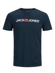 JACK & JONES JJECorp Logo Tee SS Crew Neck NOOS (12137126) Dunkelblau