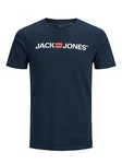 JACK & JONES JJECorp Logo Tee SS Crew Neck NOOS (12137126) Dunkelblau