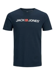 JACK & JONES JJECorp Logo Tee SS Crew Neck NOOS (12137126) Dunkelblau